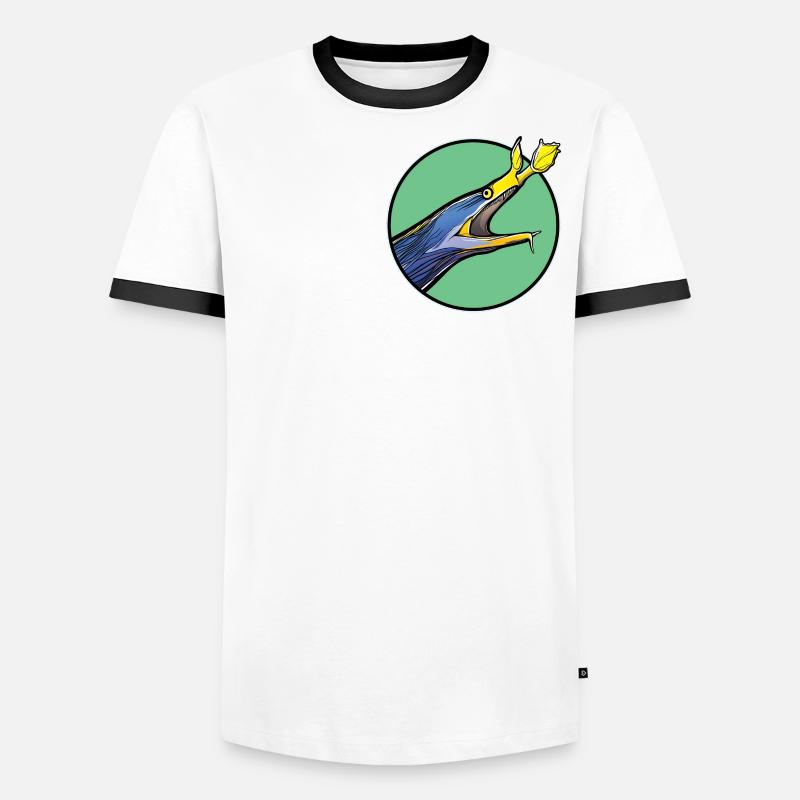 Nasal Moray Eel Ghost Moray Men's Ringer Shirt