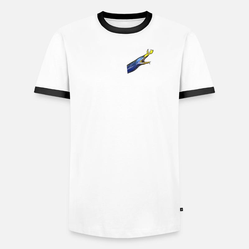 Nasal Moray Eel Ghost Moray Men's Ringer Shirt