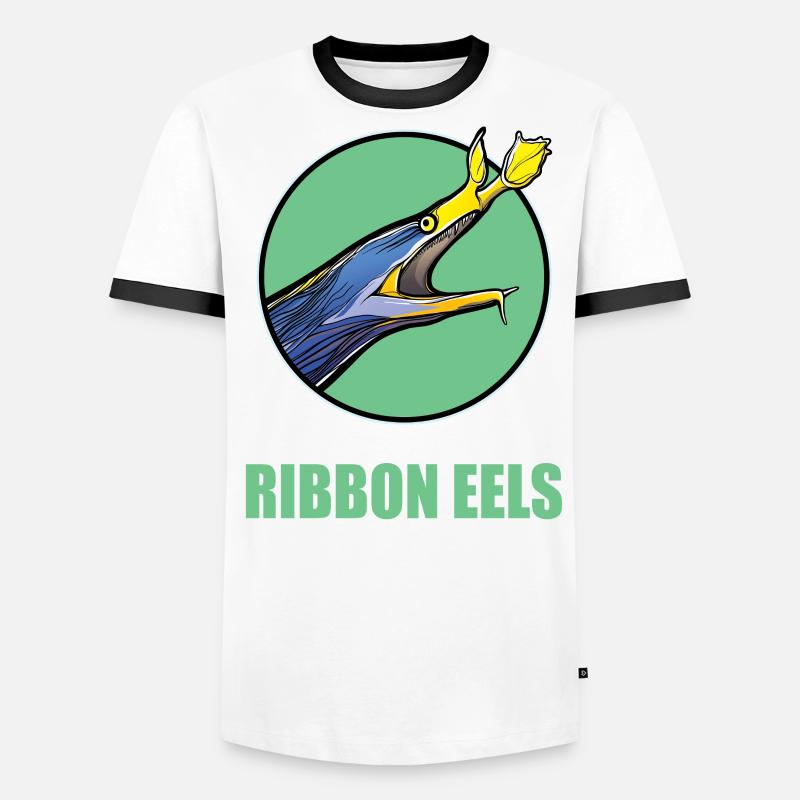 Nasal Moray Eel Ghost Moray Men's Ringer Shirt