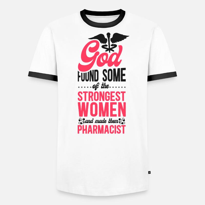 Pharmacy Tech Technician Männer Kontrast-T-Shirt