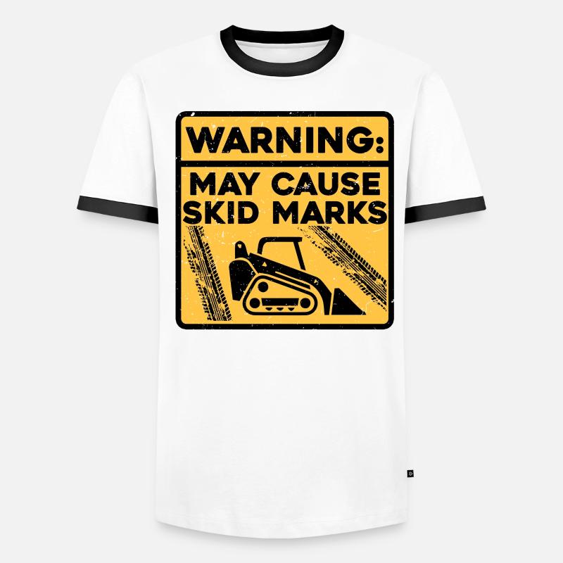 La chargeuse compacte peut provoquer des marques de dérapage T-shirt contrasté Homme