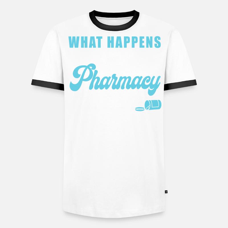 Pharmacy Tech Technician Männer Kontrast-T-Shirt