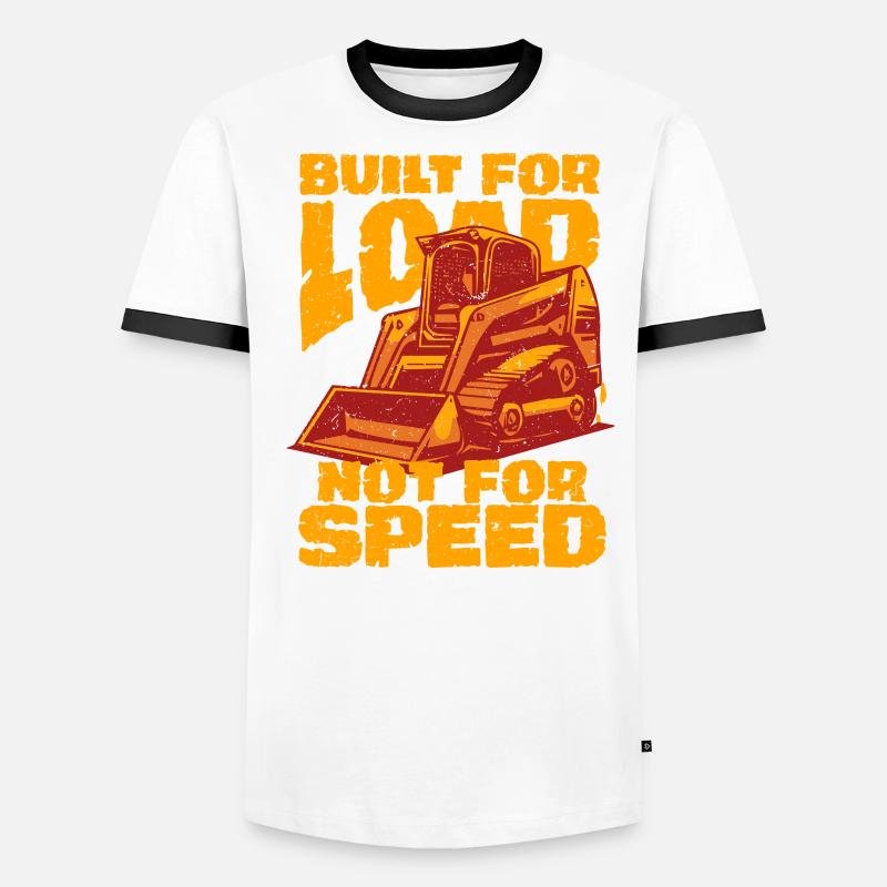 Opérateur de chargeuse compacte Chargeuse compacte T-shirt contrasté Homme