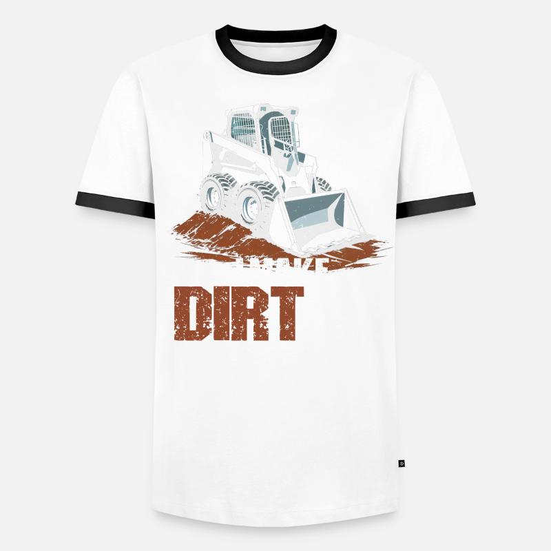 Opérateur de chargeuse compacte Chargeuse compacte T-shirt contrasté Homme
