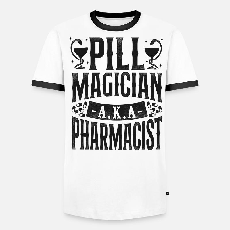 Pharmacy Tech Technician Männer Kontrast-T-Shirt