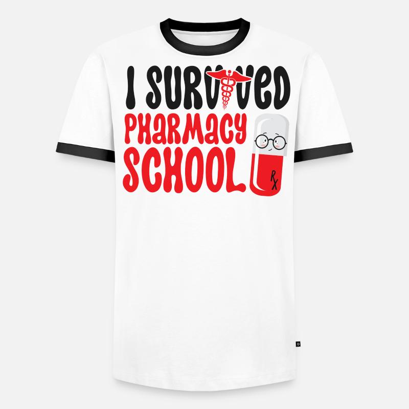 Pharmacy Tech Technician Männer Kontrast-T-Shirt