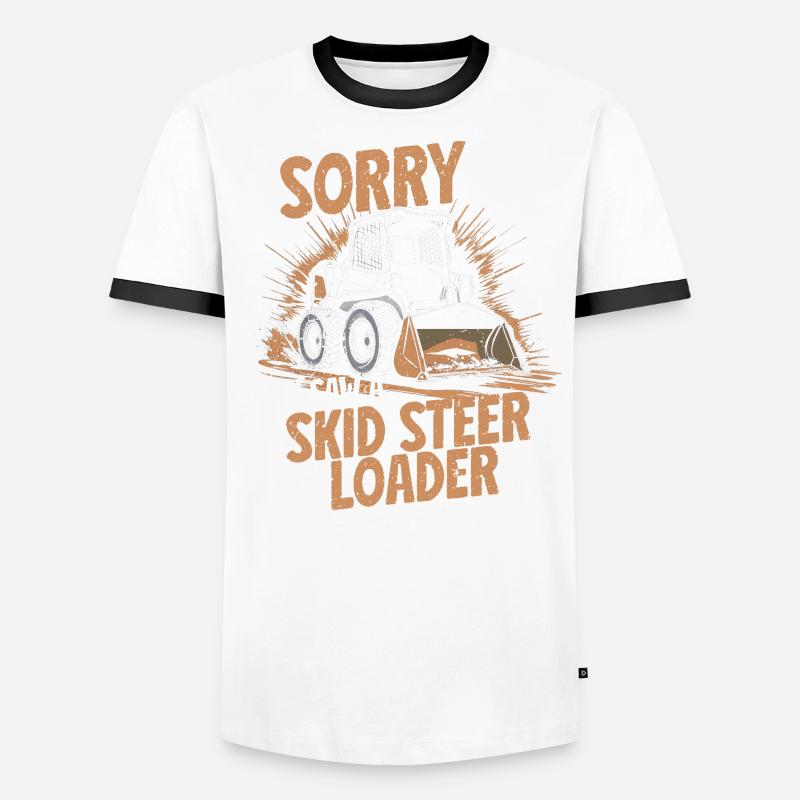 Opérateur de chargeuse compacte Chargeuse compacte T-shirt contrasté Homme