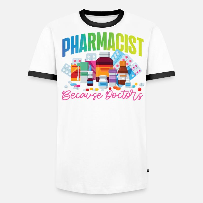 Pharmacy Tech Technician Männer Kontrast-T-Shirt