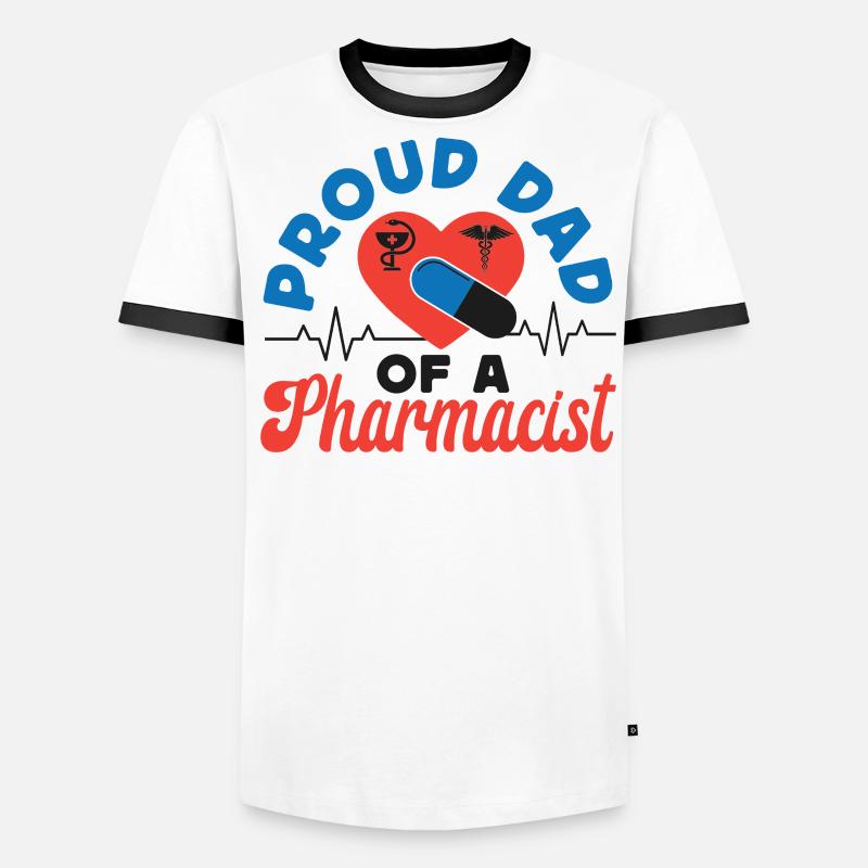 Pharmacy Tech Technician Männer Kontrast-T-Shirt