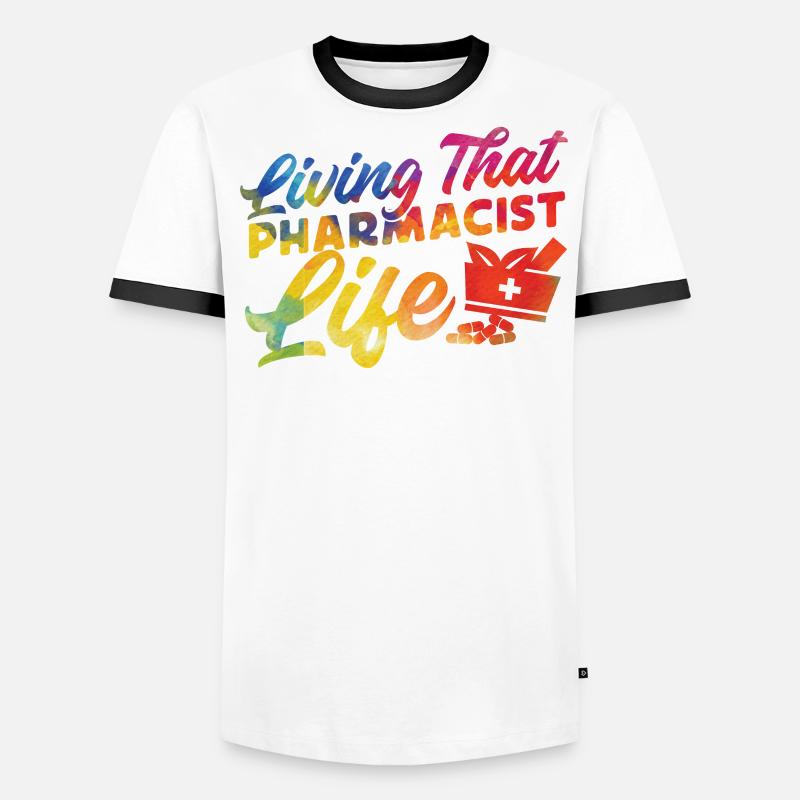 Pharmacy Tech Technician Männer Kontrast-T-Shirt
