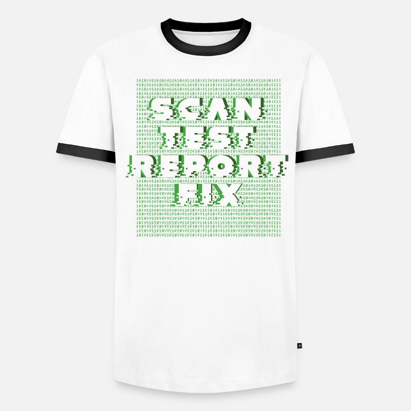Pentest Pentester Scan Test Report Fix Men's Ringer Shirt