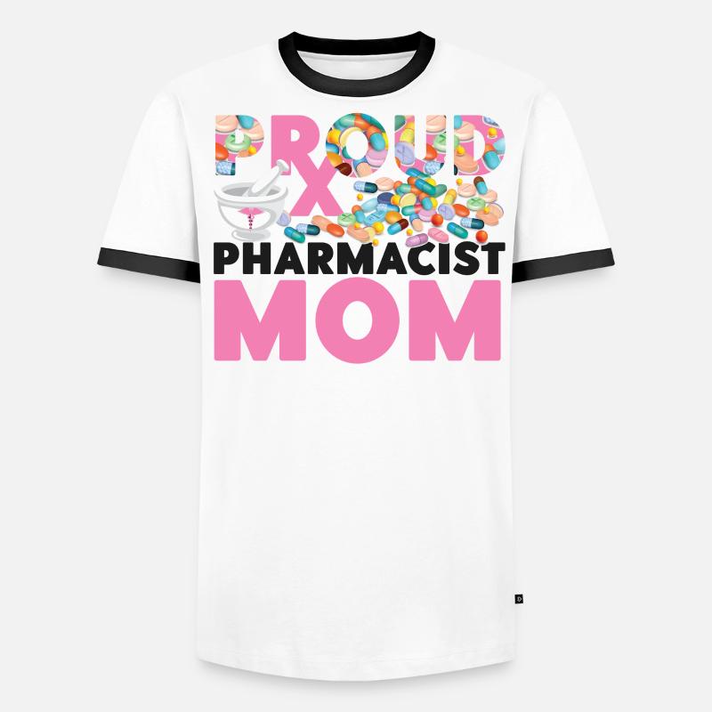 Pharmacy Tech Technician Männer Kontrast-T-Shirt