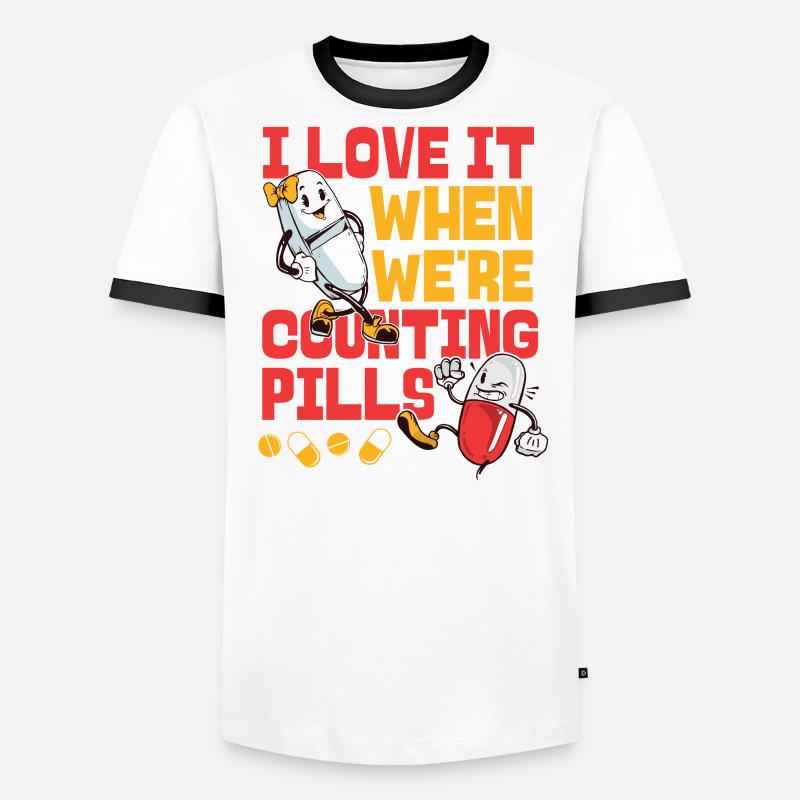 Pharmacy Tech Technician Männer Kontrast-T-Shirt