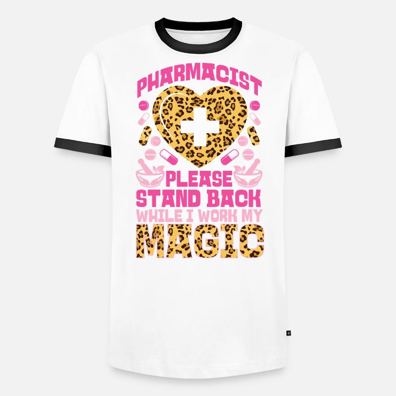 Pharmacy Tech Technician Männer Kontrast-T-Shirt