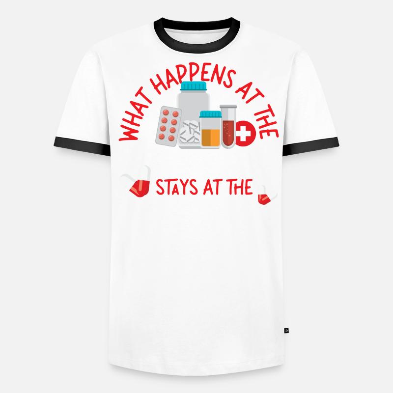 Pharmacy Tech Technician Männer Kontrast-T-Shirt