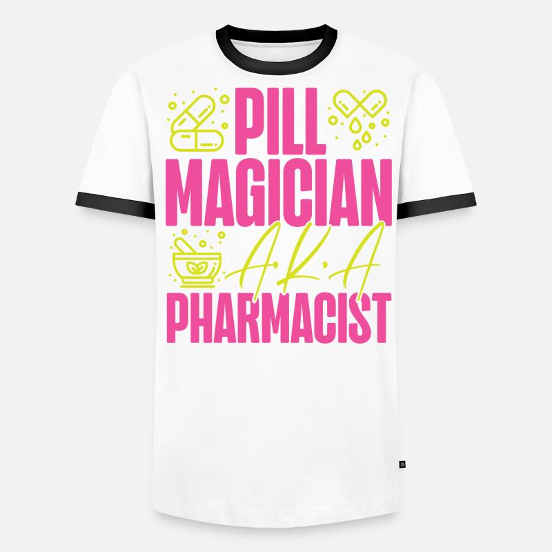 Pharmacy Tech Technician Männer Kontrast-T-Shirt