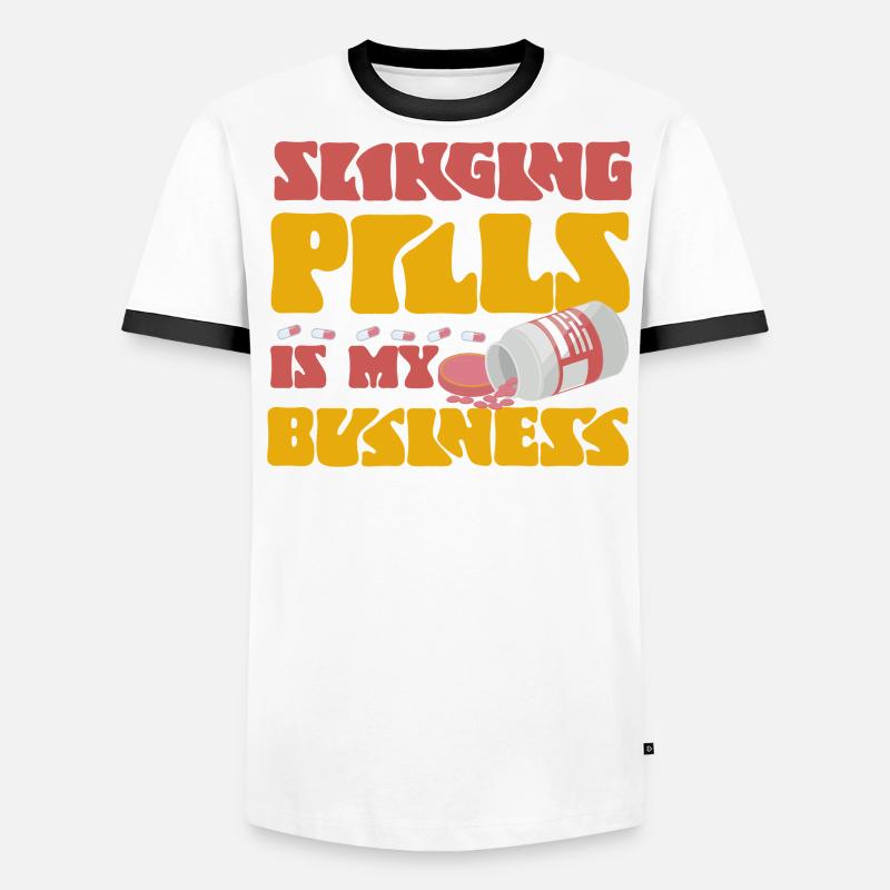 Pharmacy Tech Technician Männer Kontrast-T-Shirt