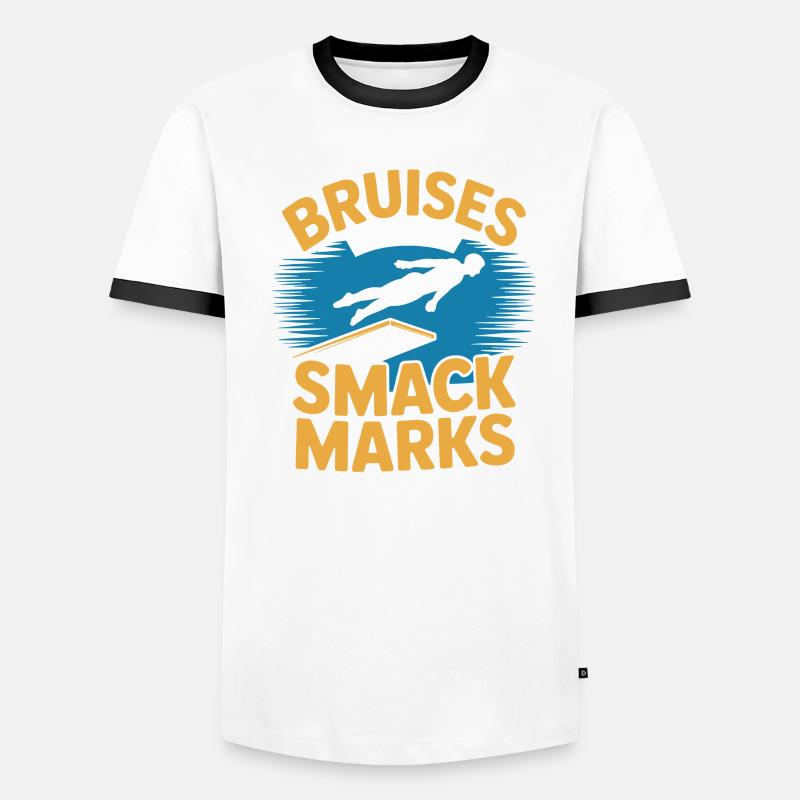 Diving diving board Men's Ringer Shirt