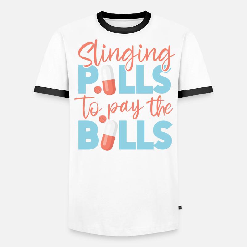 Pharmacy Tech Technician Männer Kontrast-T-Shirt
