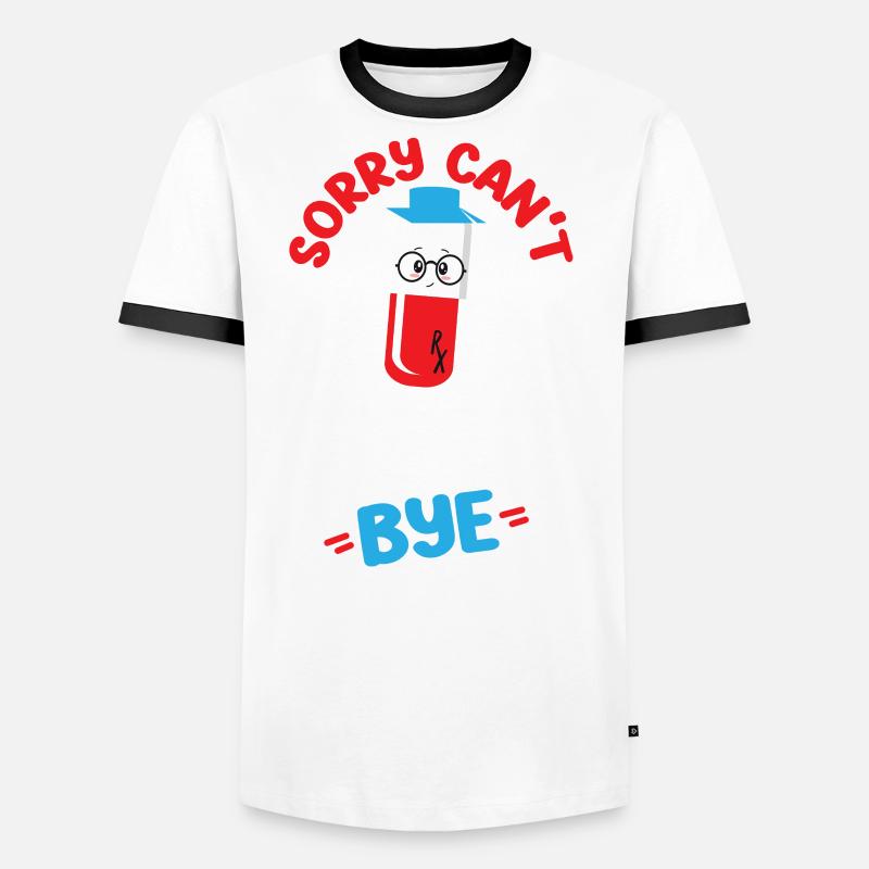 Pharmacy Tech Technician Männer Kontrast-T-Shirt