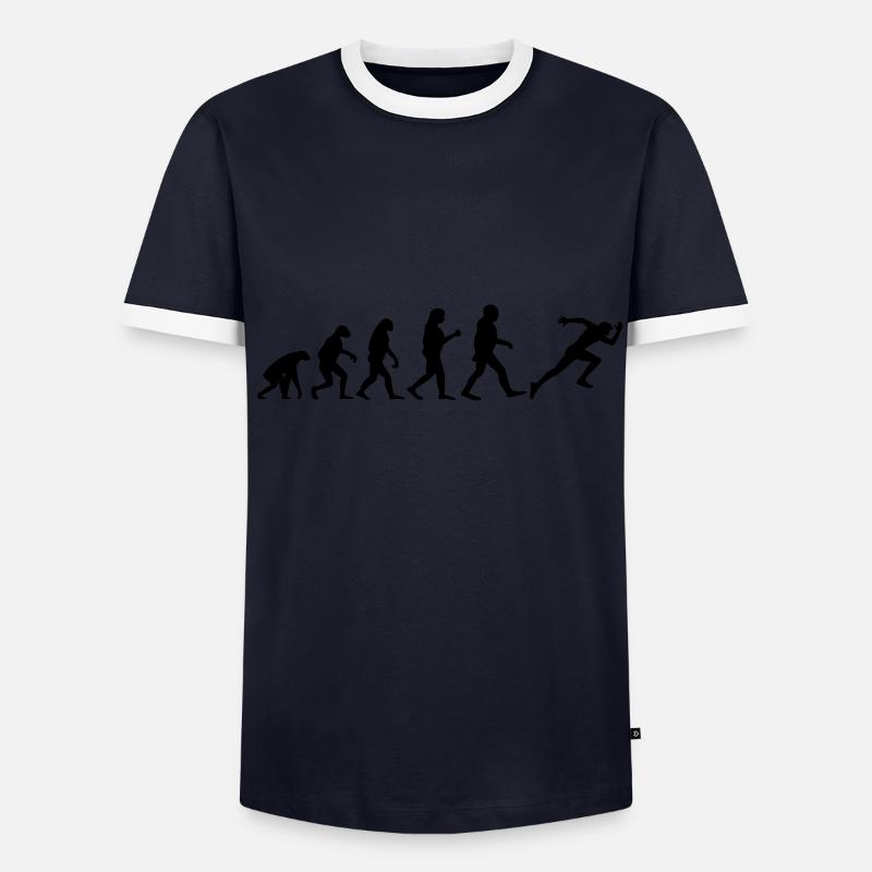 Runner Race Sprint Evolution Sprint Running Men's Ringer Shirt