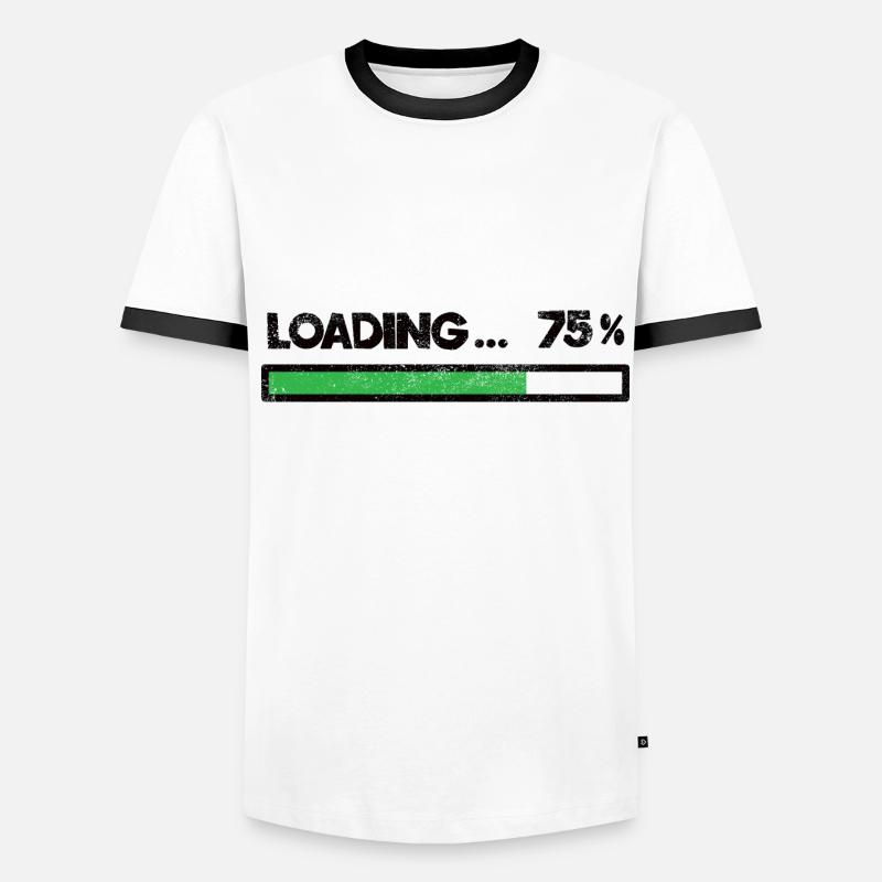 Loading Waiting Charging Proverb Proverbs Gift Men's Ringer Shirt