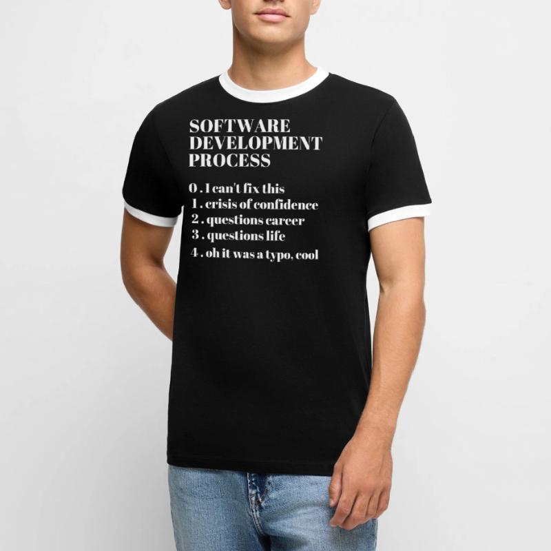 Software Development Funny Coding Programming T-shirt contrasté Homme
