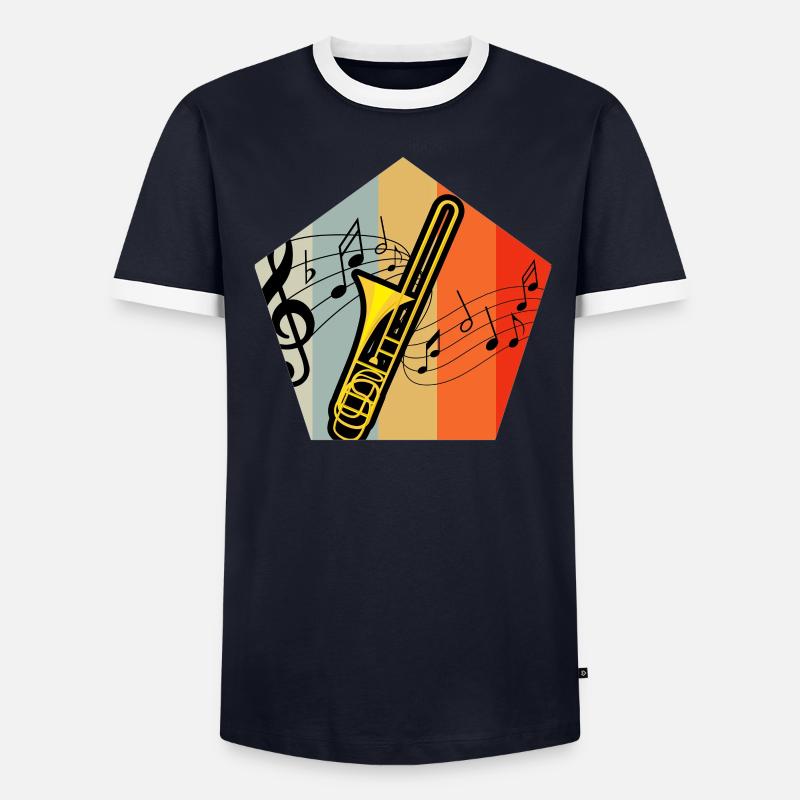 trombone T-shirt contrasté Homme