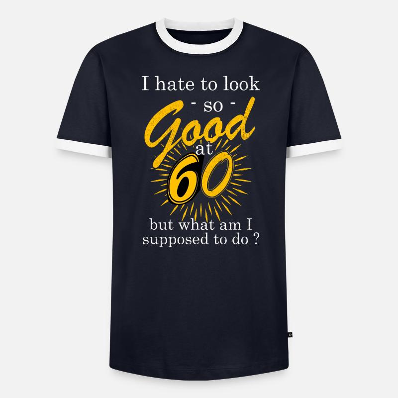 60e anniversaire T-shirt contrasté Homme