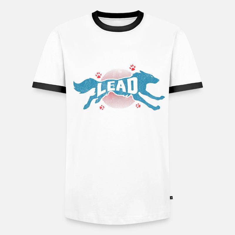 Wolf Wolfpack pack leader Men's Ringer Shirt