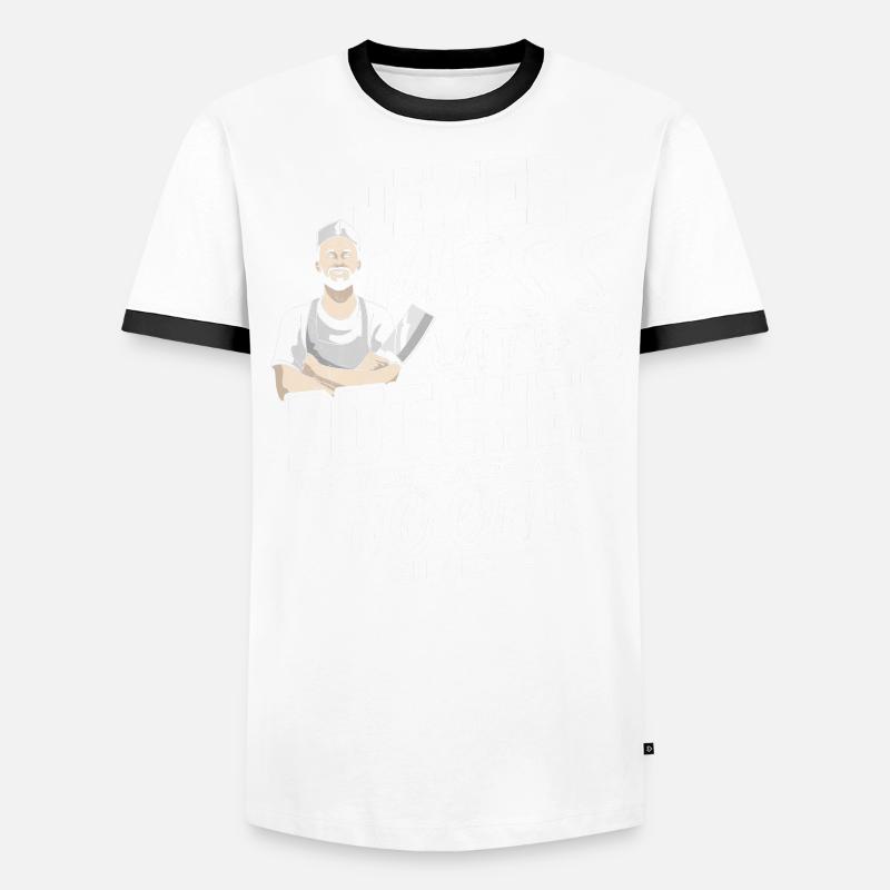 Metzger Fleisch Schlachter Wurst Geschenk Männer Kontrast-T-Shirt