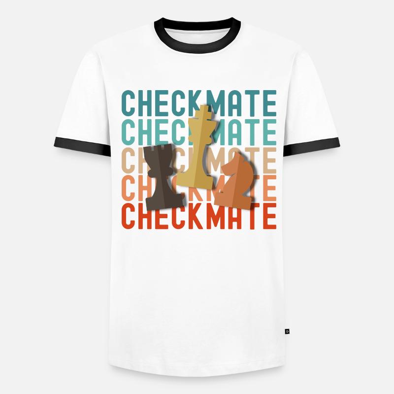 Échecs T-shirt contrasté Homme