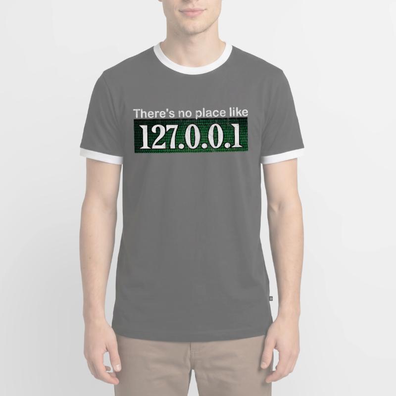 Informatique Hacker Programmer Binary Pc Computer T-shirt contrasté Homme