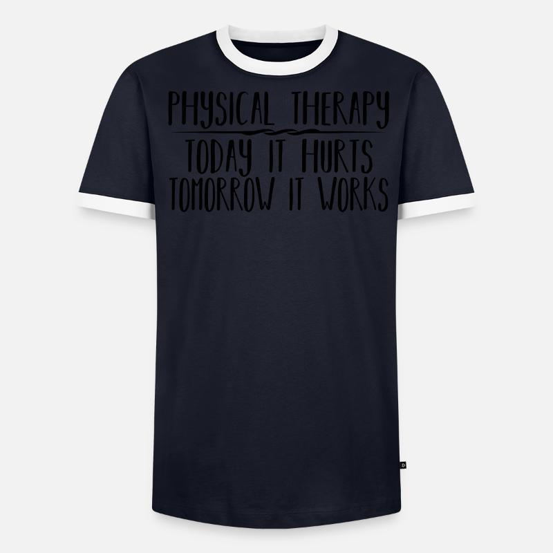 Physiotherapy Practice Gift Physiotherapist Men's Ringer Shirt