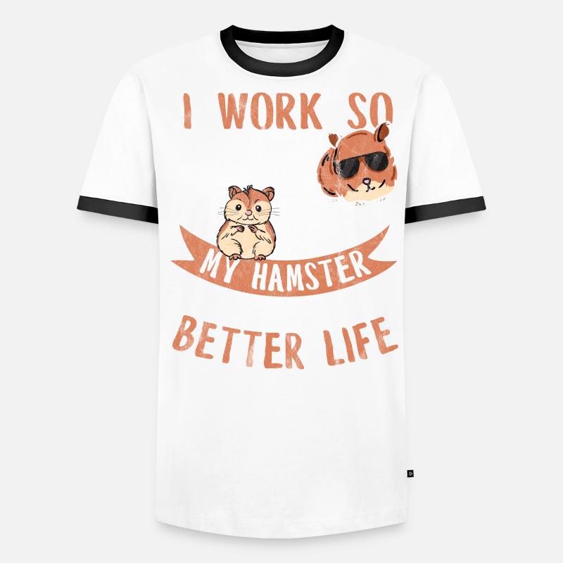 Hamster T-shirt contrasté Homme