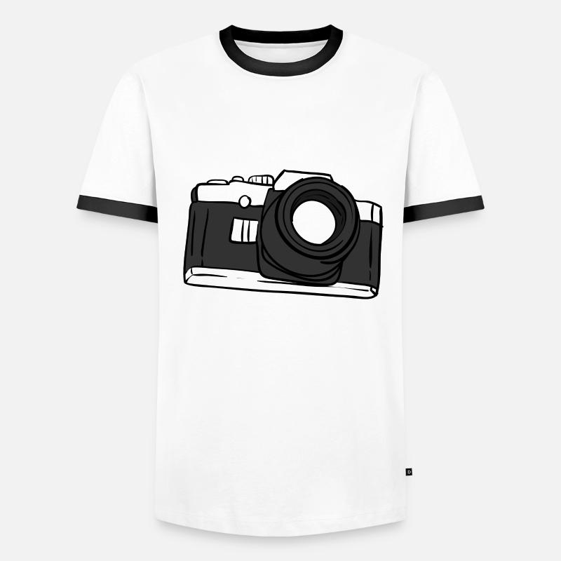 Photographer digital camera camera camera objective Men's Ringer Shirt
