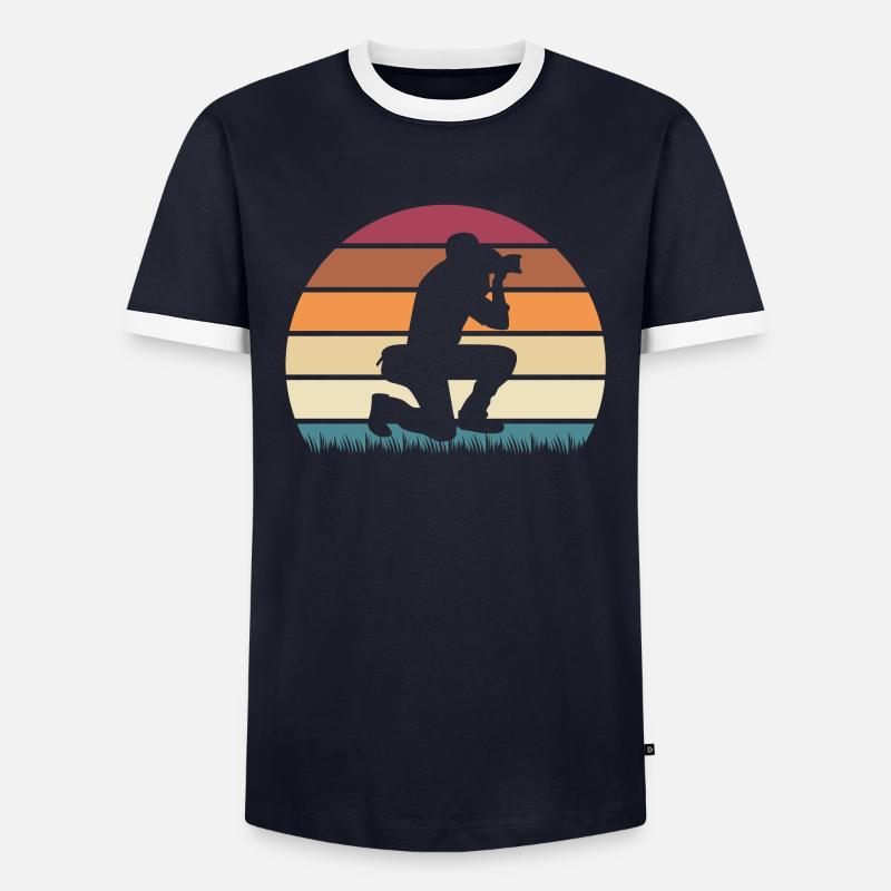 Photographer Digital Camera Camera Mirror Reflex Men's Ringer Shirt