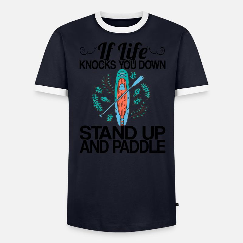 Stand Up Paddle Board Paddle Cadeau T-shirt contrasté Homme