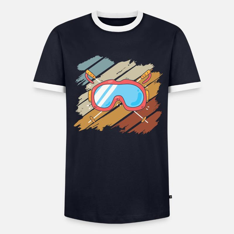 Faire du ski T-shirt contrasté Homme