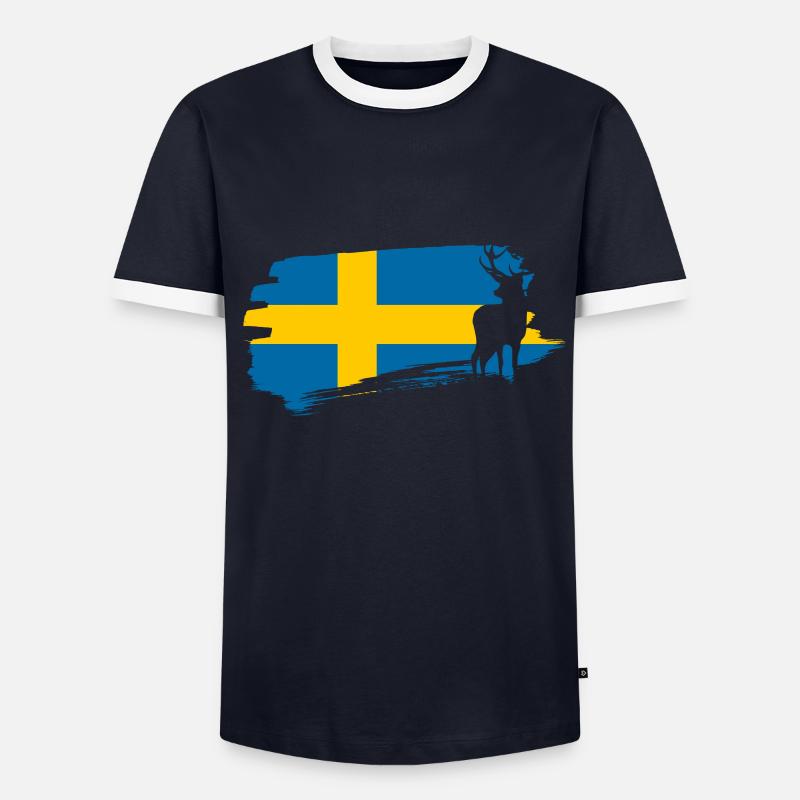 Suède T-shirt contrasté Homme