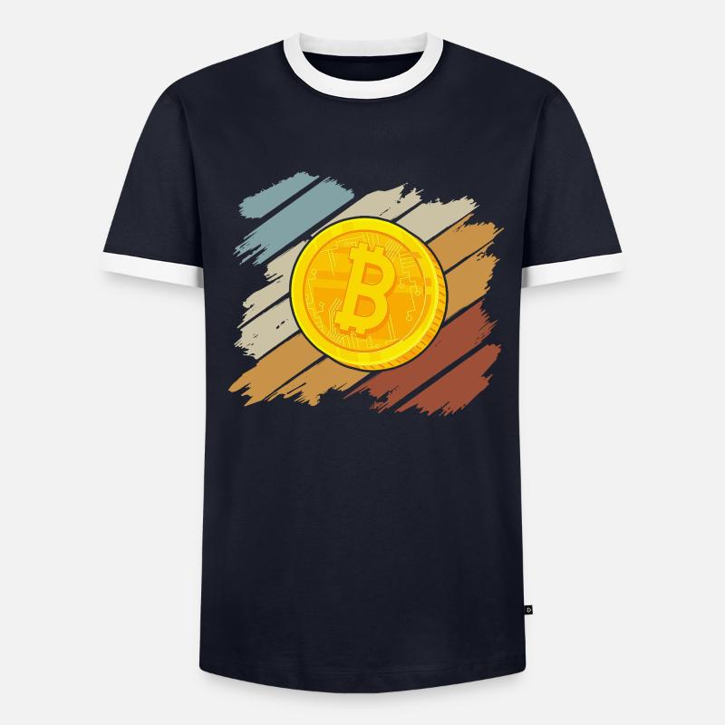 Bitcoin T-shirt contrasté Homme