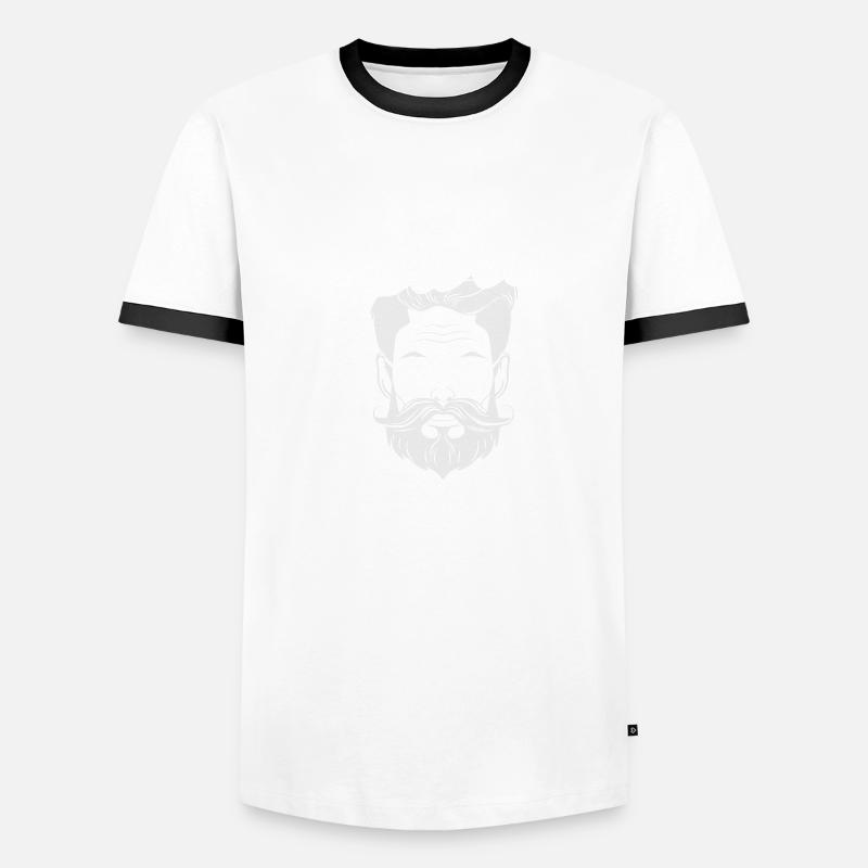 Bart Männer Kontrast-T-Shirt