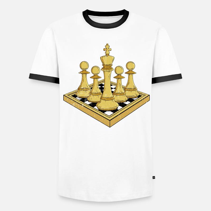 Chess Gift Board Game Chess Game Chess Board Men's Ringer Shirt