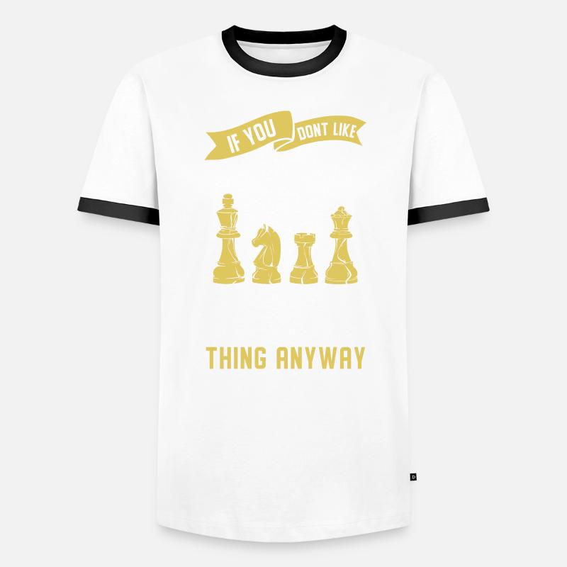Chess Gift Board Game Chess Game Chess Board Men's Ringer Shirt