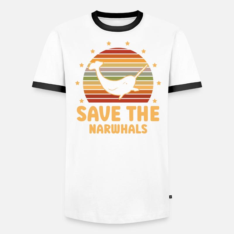 Speichern Sie Den Männer Kontrast-T-Shirt