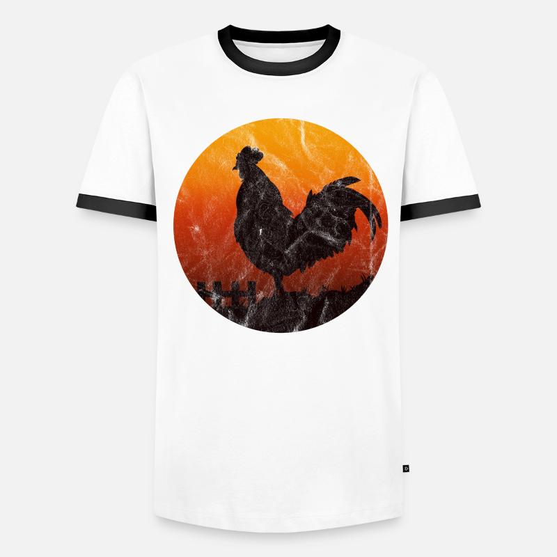 chicken chickens poultry hen egg chicks gockel chick chick Men's Ringer Shirt