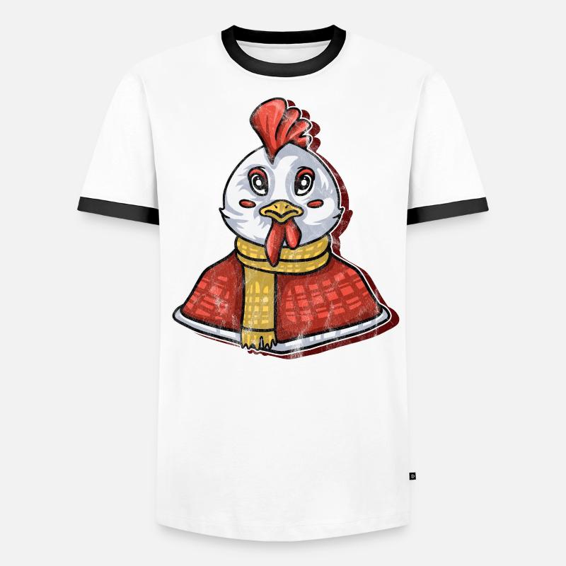 chicken chickens poultry hen egg chicks gockel chick chick Men's Ringer Shirt