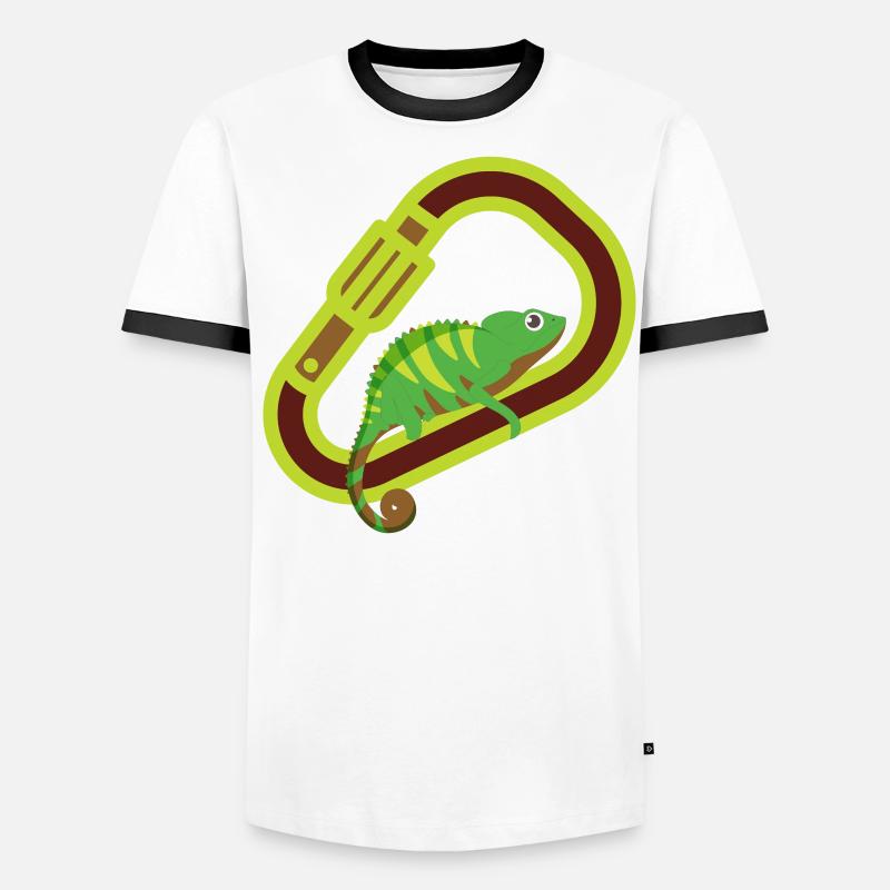 Bouldern, Klettern, Freiklettern Chameleon Boulder Männer Kontrast-T-Shirt