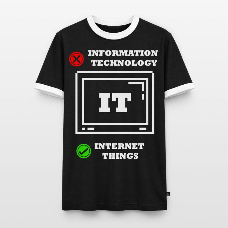 Internet-dinge Computerprogrammierer Tech Savy It Männer Kontrast-T-Shirt