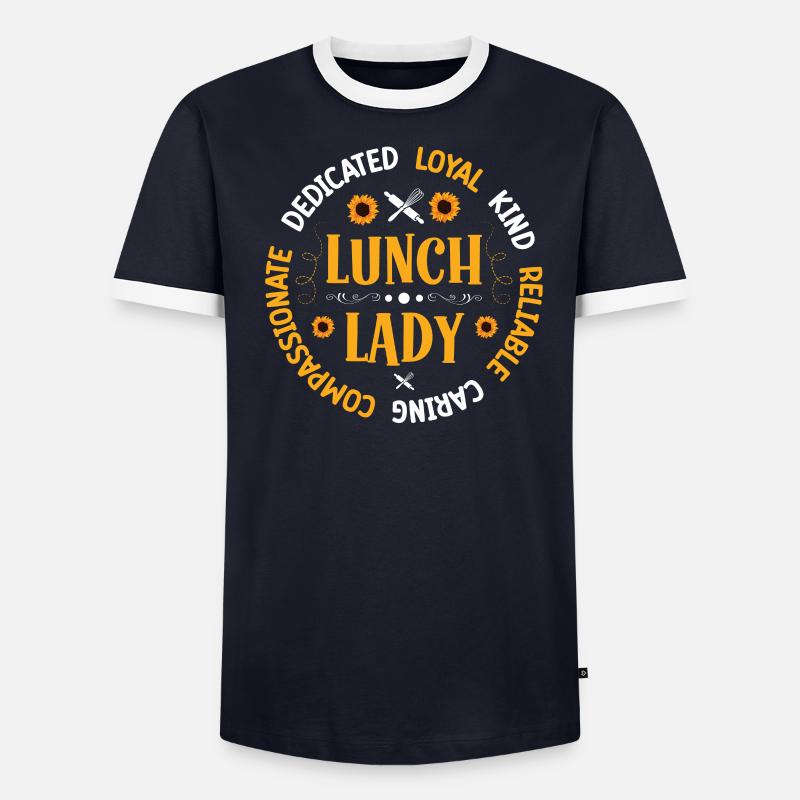 Mittagessen Lady Squad Cafeteria Schulkantine Männer Kontrast-T-Shirt